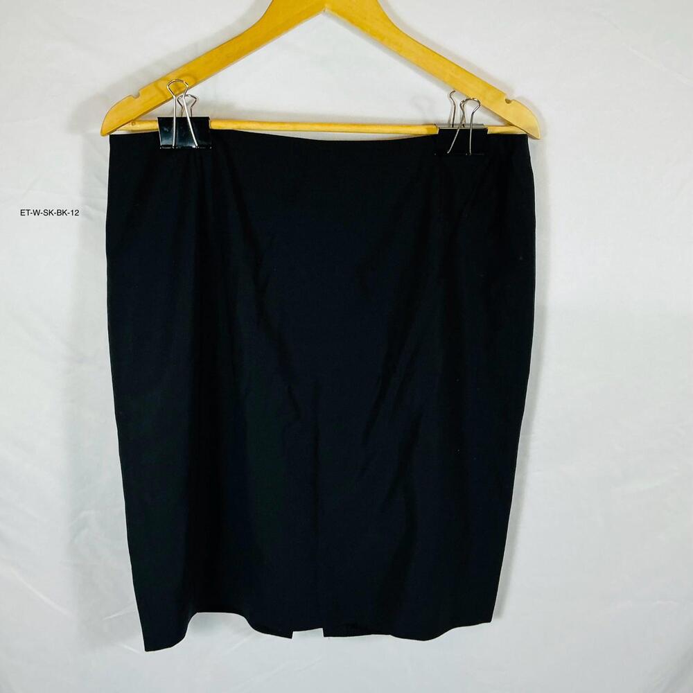 Elie Tahari Women's Black Fully Lined Skirt Size 12